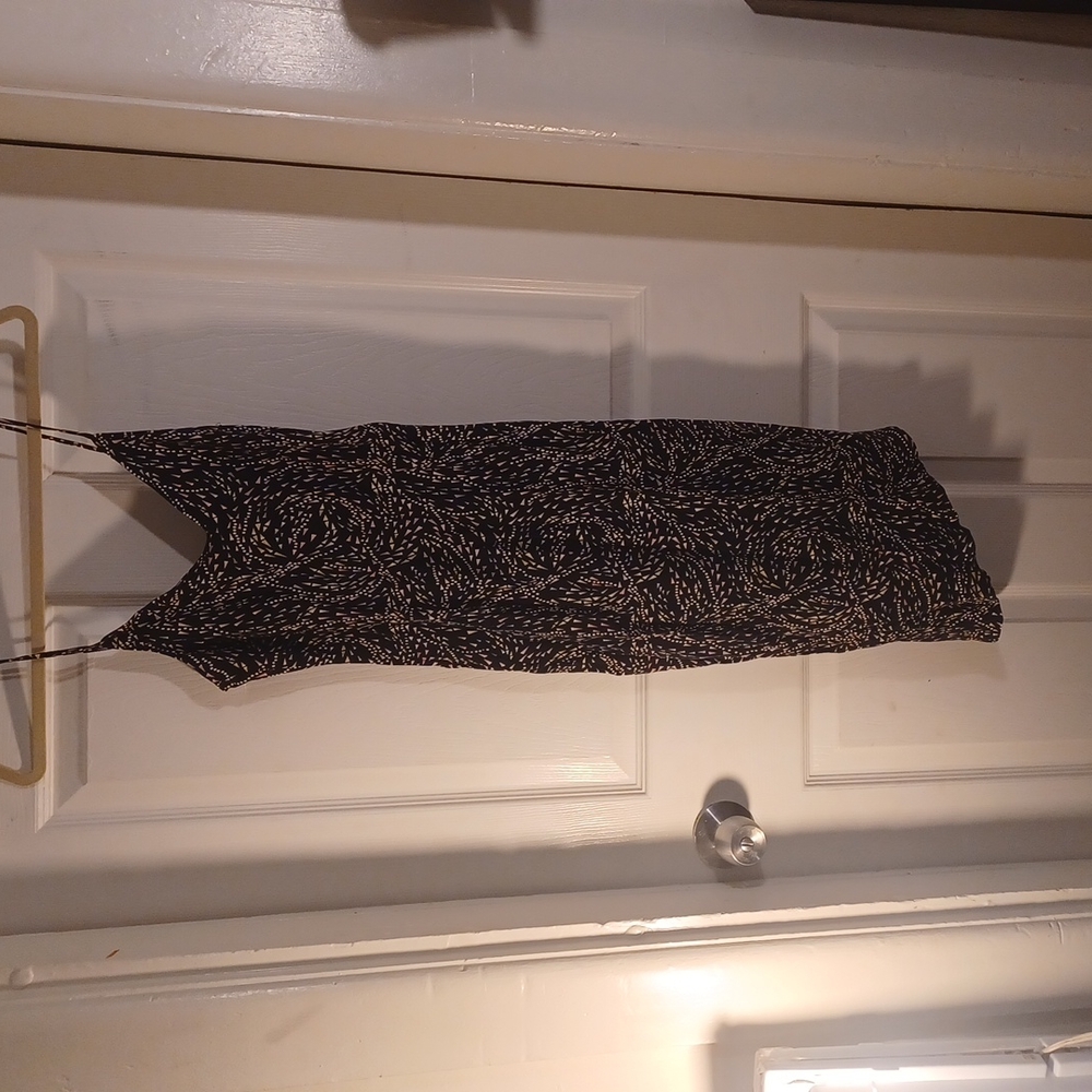 Diane von Furstenberg dress with triangles and geometric patterns